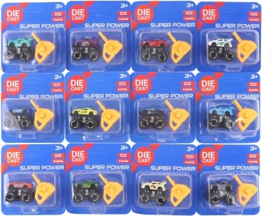 Mașinuță metalică cu lansator pentru copii