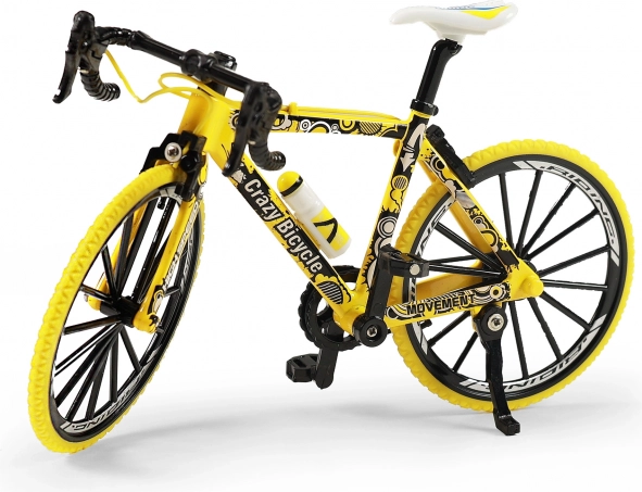 Mini bicicletă de munte galbenă 20 cm