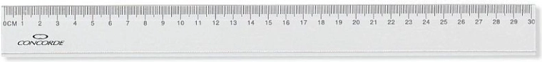 Riglă CONCORDE 30 cm transparentă