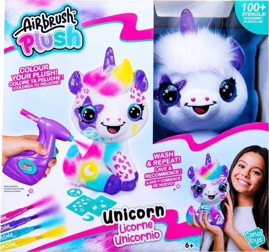EP Line Airbrush studio unicorn, set creativ cu pulverizator