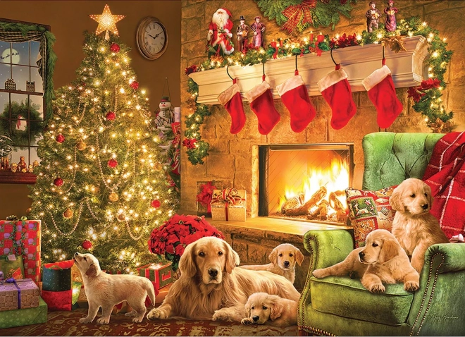 Puzzle Cobble Hill Șemineu primitor 1000 piese