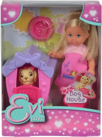 Păpușă Evička cu cușca câinelui