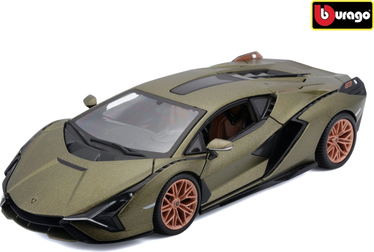 Bburago Lamborghini Sián FKP 37 la scara 1:24, verde mat
