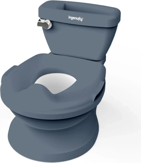 Toaletă pentru copii Ingenuity My Size cu sunet, gri
