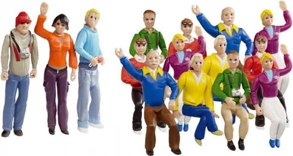 Figurină fani 1:32 – set 15 buc pentru piste auto