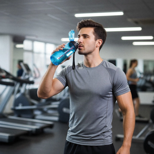 Sticlă sport din plastic, 600 ml - 1 bucată