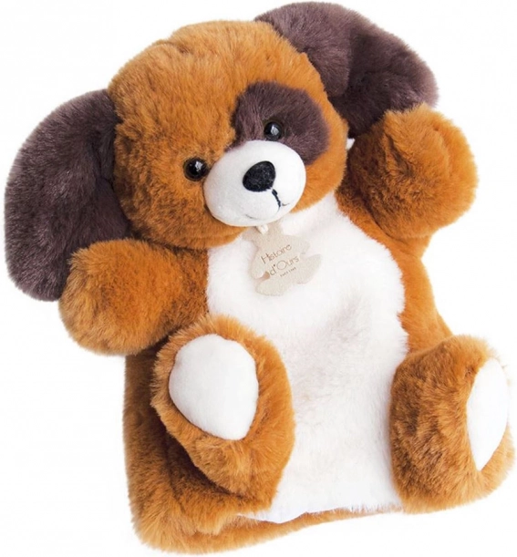 Doudou Histoire d'Ours marionetă de pluș cățeluș