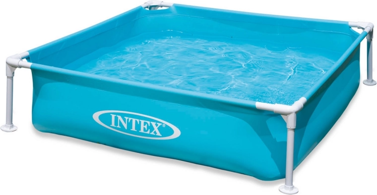Piscină cu cadru pentru copii, turcoaz, 122 × 122 × 30 cm Intex