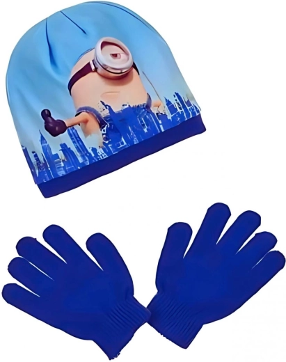 Set de căciulă și mănuși Minionii
