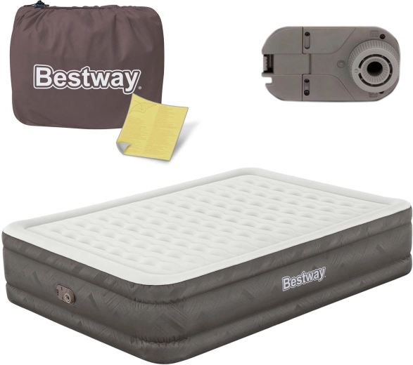 Saltea gonflabilă cu pompă electrică încorporată 203 × 152 × 46 cm BESTWAY