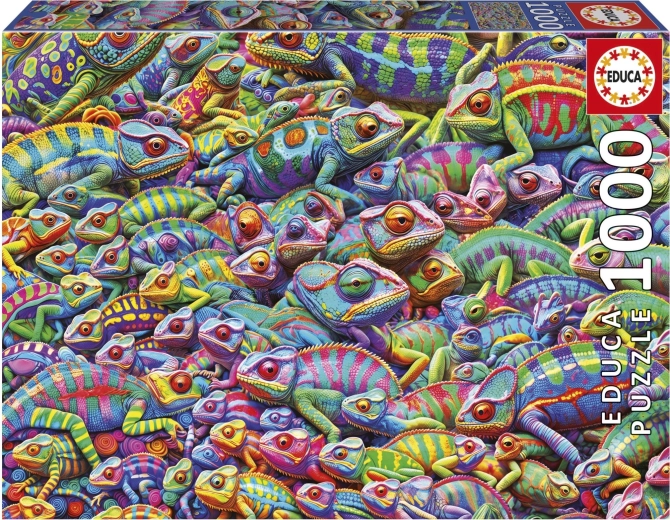 Puzzle EDUCA Haos printre cameleoni 1000 piese
