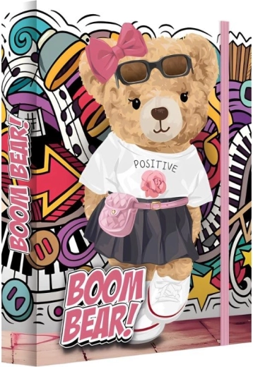 Cutie pentru caiete A4 jumbo Max Junior Boom Bear (urs) - 1 bucată