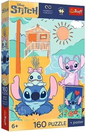Puzzle Premium Plus Kids Stitch pe val 160 de piese