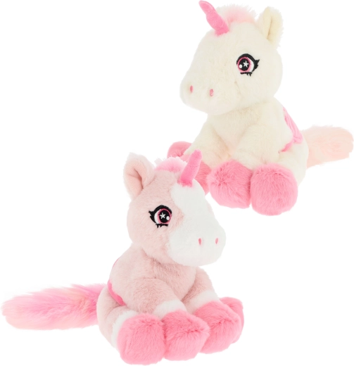 Unicorn Keeleco de pluș cu codițe, 16 cm - 1 bucată