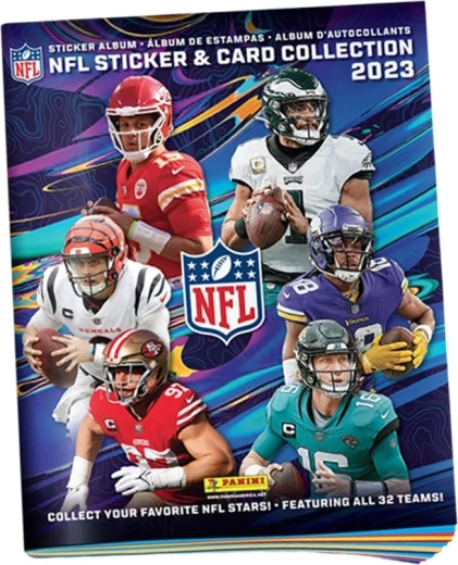Panini NFL 2023 album pentru autocolante și carduri de colecție