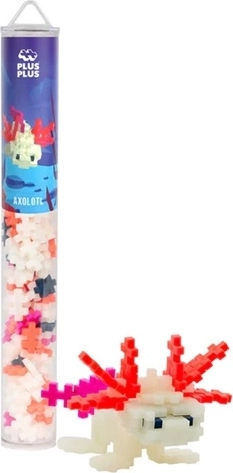 Set de construcție Plus-Plus axolotl 2D/3D, 100 de piese în tub