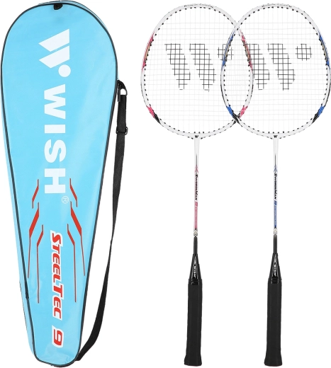 Set de rachete de badminton WISH Steeltec 9