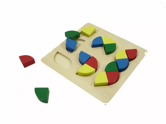 Puzzle colorate cu forme - 1 bucată