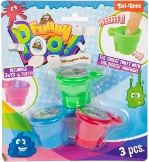 Pastă pârâitoare mini toaletă – set 3 bucăți