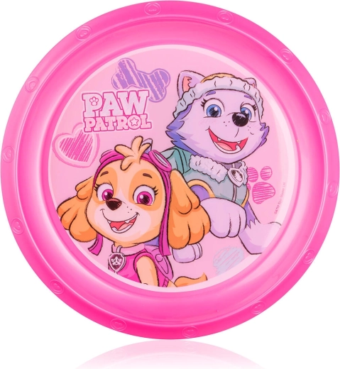 Farfurie pentru copii 22 cm PAW PATROL roz din plastic