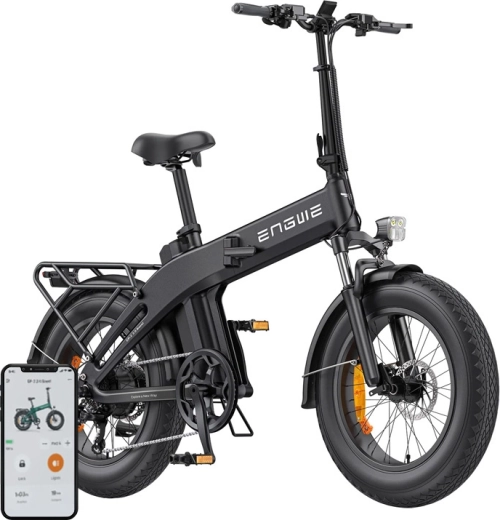 Bicicletă electrică pliabilă Engwe EP-2 3.0 Boost 250 W 20" neagră