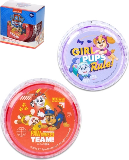 Yo-yo luminos Paw Patrol 6 cm pe baterii - 1 bucată