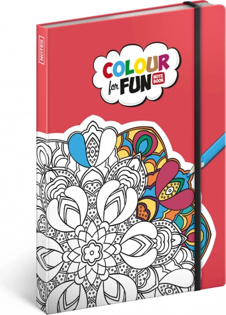 Caiet liniat de colorat NOTIQUE 13 × 21 cm