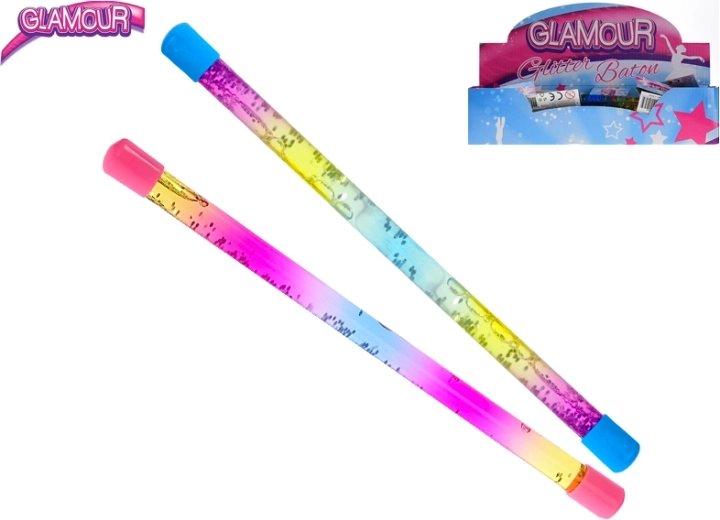 Baghetă magică cu sclipici pentru majorete 31 cm