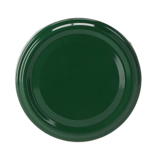 Capac verde pentru borcane de conservare 66 mm cu patru cleme
