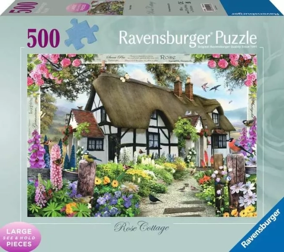 Puzzle Ravensburger Căsuța lângă trandafiri 500 de piese