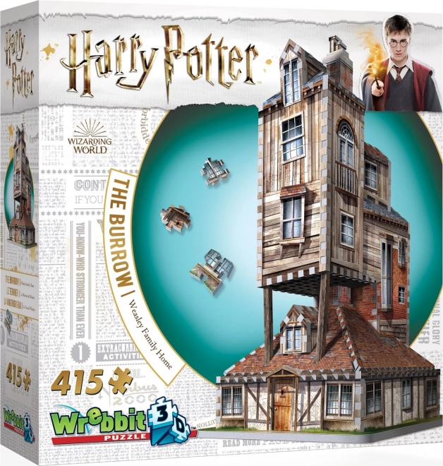 Puzzle 3D Harry Potter: Bârlogul, 415 piese