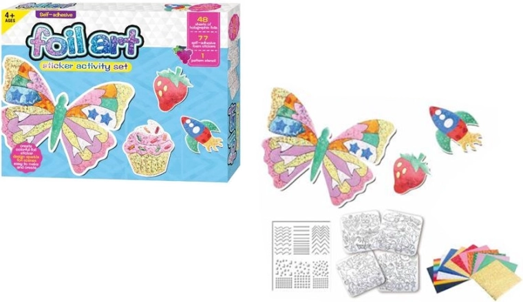 Set creativ DIY pentru realizarea de autocolante holografice