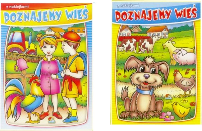 Carte de colorat Descoperim viața la țară cu autocolante