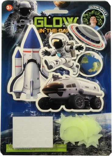 Autocolante luminoase de perete cu stele și spațiu