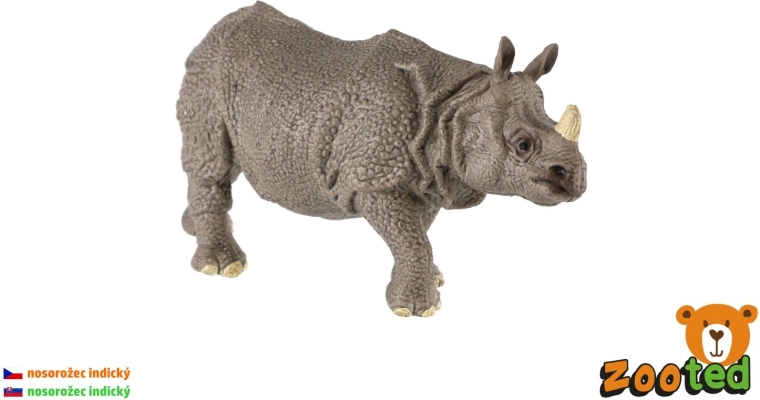 Rinocer indian – figurină din plastic 13 cm - 1 bucată
