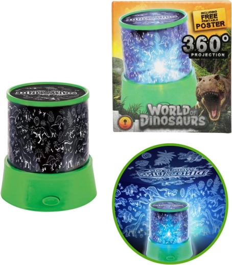 Proiector luminos pentru copii cu dinozauri