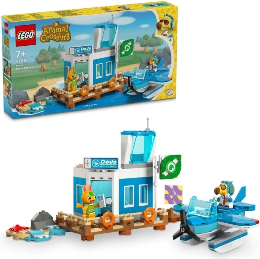LEGO Animal Crossing Aeroportul Dodo Airlines cu hidroavion