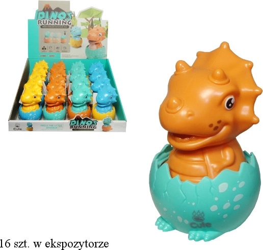 Dinozaur în ou pentru copii mici cu mecanism de deplasare