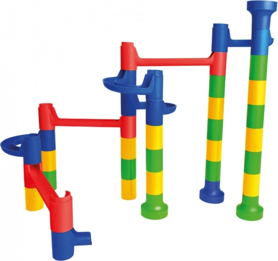 Pistă de bile colorată pentru copii