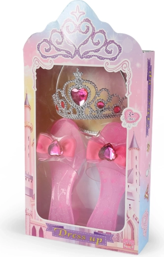 Set pentru prințesă cu pantofiori roz