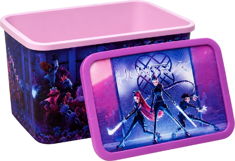 Cutie de depozitare K-Pop Demon Hunters Huntrix cu capac cu cleme 13 l