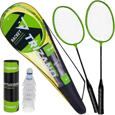 Trizand set de badminton în husă (9 piese)