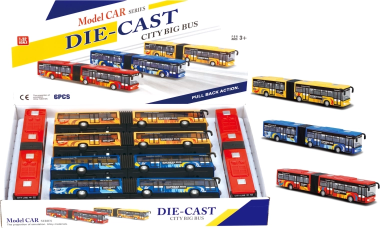 Autobuz articulat 1:32 cu lumini și sunete