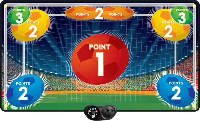Covoraș colorat de antrenament pentru fotbal cu poartă electronică - 1 bucată