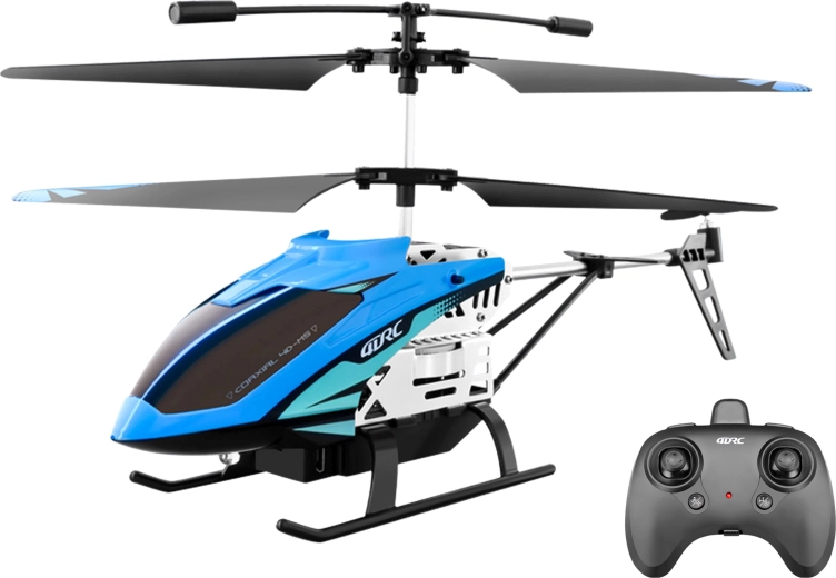 Elicopter RC cu telecomandă, structură metalică, 25 × 5 × 12 cm