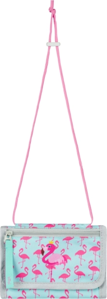 Portofel de gât cu motiv flamingo