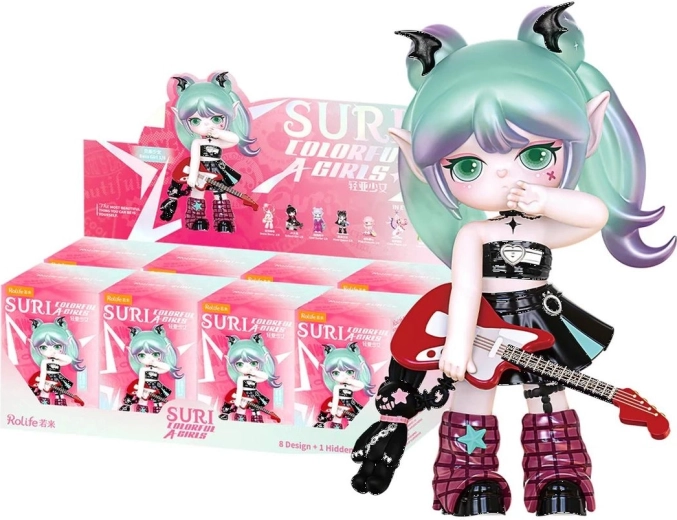 Figurină de colecție Rolife Suri Colorful Girls în cutie surpriză – 1 bucată