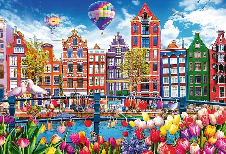 Puzzle Amsterdam Colorat 1500 piese TREFL