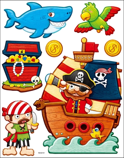 Autocolante decorative de perete pirați