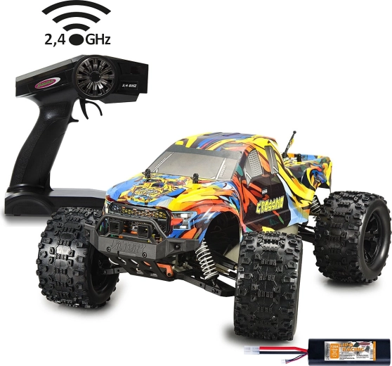 Camion monstruos Jamara Crossmo 4WD 1:10 cu baterie LiPo